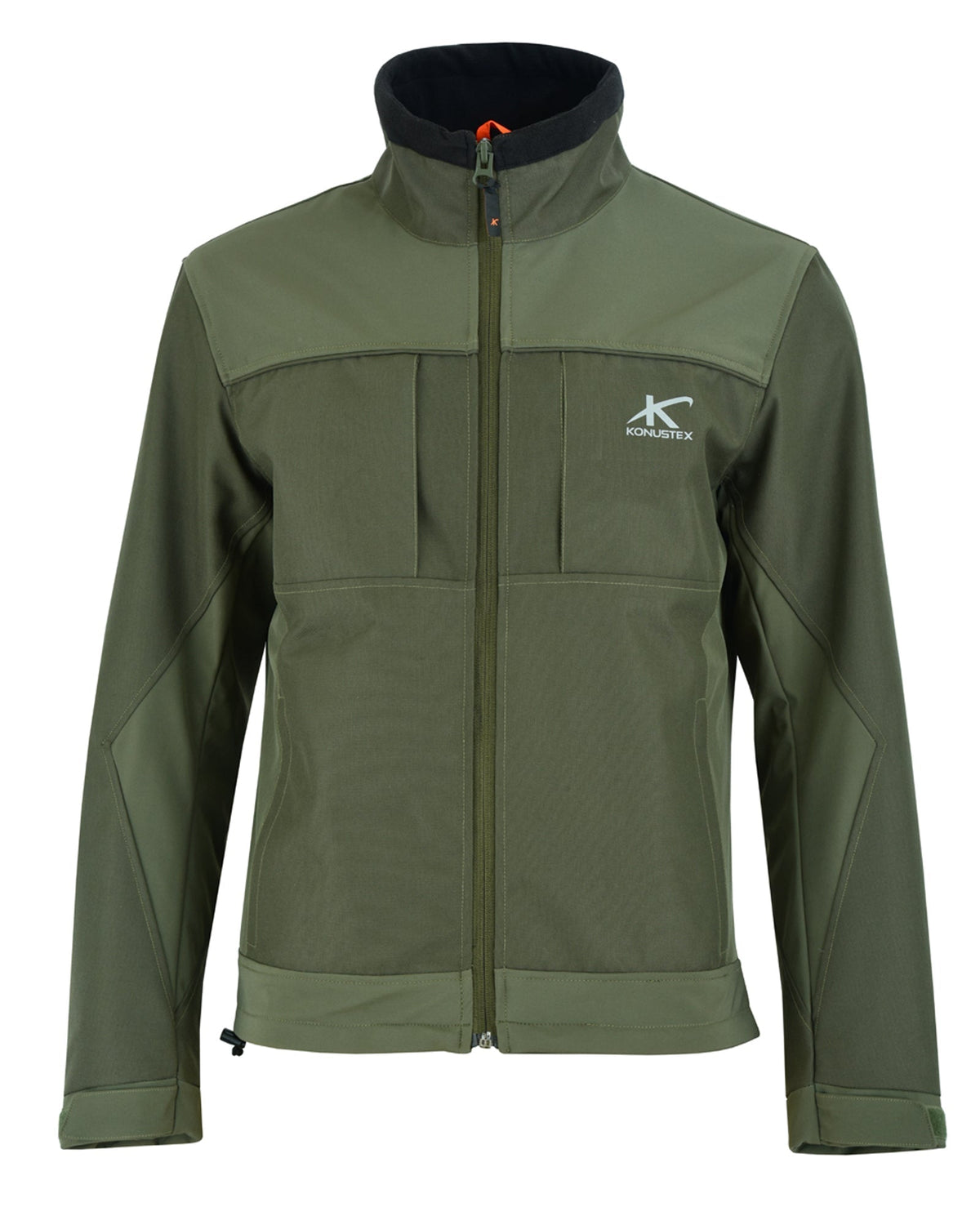 Konustex Tenace giacca da caccia in softshell e oxford verde