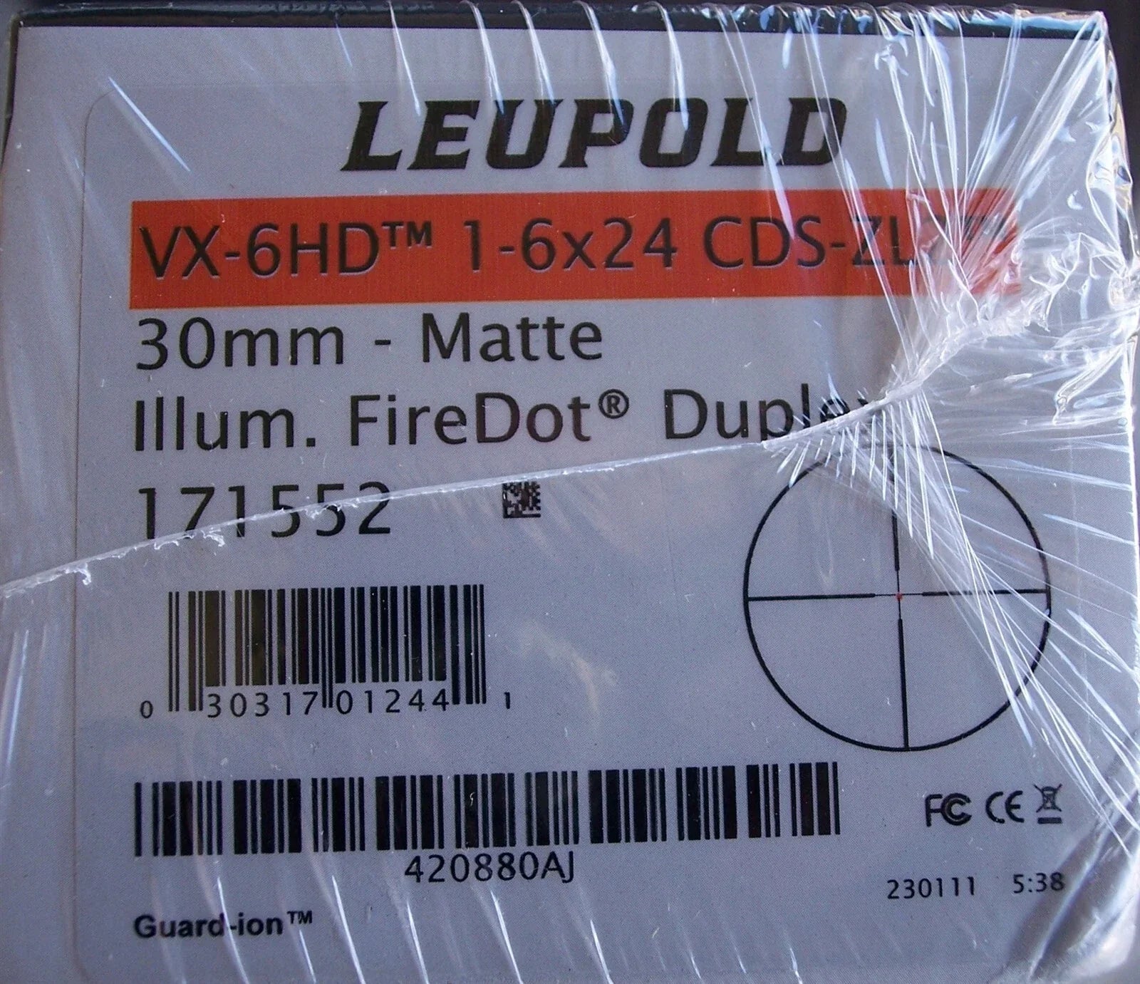 Leupold VX-6HD 1-6x24 CDS-ZL2 FireDot Duplex codice 171552