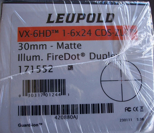 Leupold VX-6HD 1-6x24 CDS-ZL2 FireDot Duplex codice 171552