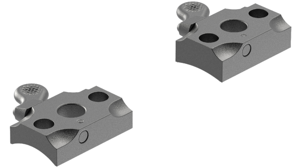 Leupold basi Quick Release in due pezzi per Winchester XPR nere opache
