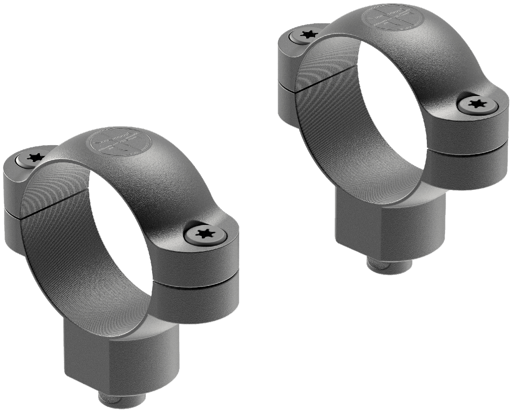 Leupold Anelli QR 30 mm Super High in acciaio opaco - vista frontale - codice 51716