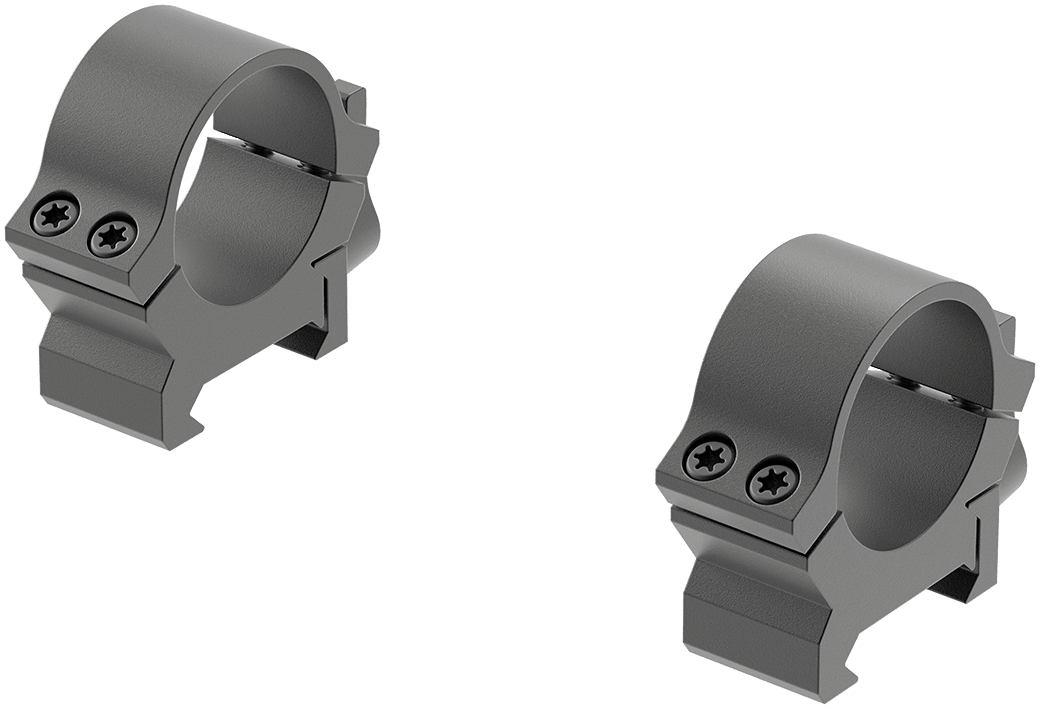 Leupold Anelli QRW2 1 pollice Low opachi per guide Weaver e Picatinny - vista posteriore - codice 174065