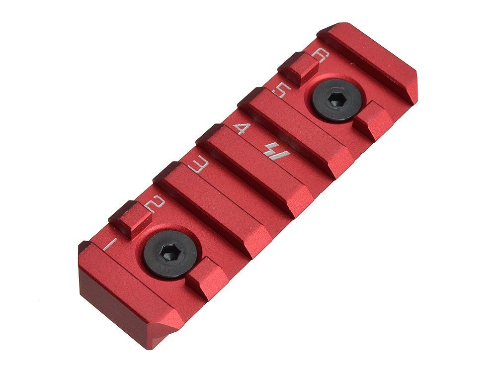 Strike Industries Link Rail Section 6 Slots QD - Red
