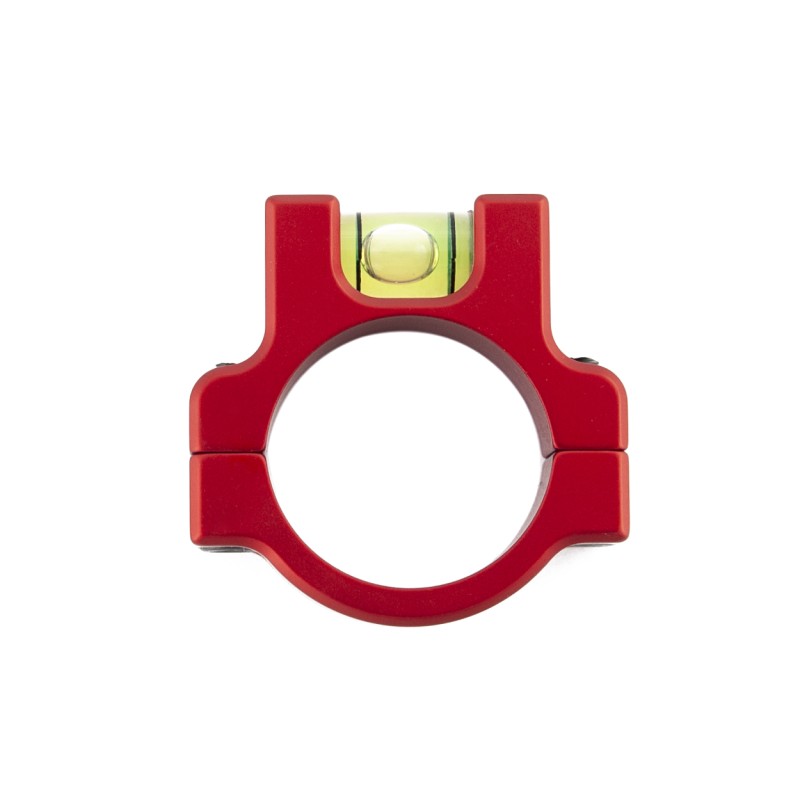 Toni System Livella con bolla per ottica con tubo da 30 mm – Rosso