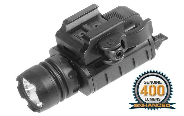 Torcia da arma UTG LED 400 lumen LT-ELP223Q-A con attacco QD a leva