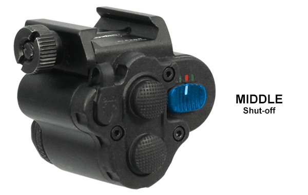 UTG Torcia LED 120 Lumen Compatta + Laser Rosso