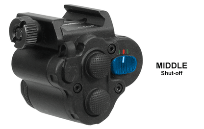 UTG Torcia LED 120 Lumen Compatta + Laser Rosso