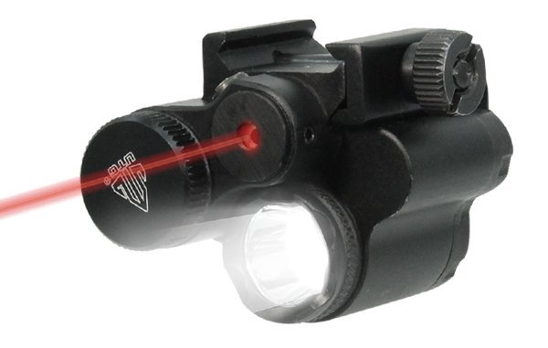 UTG Torcia LED 120 Lumen Compatta + Laser Rosso