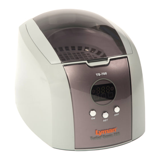 Lyman Turbo Sonic 700 Pulitore Ultrasuoni 