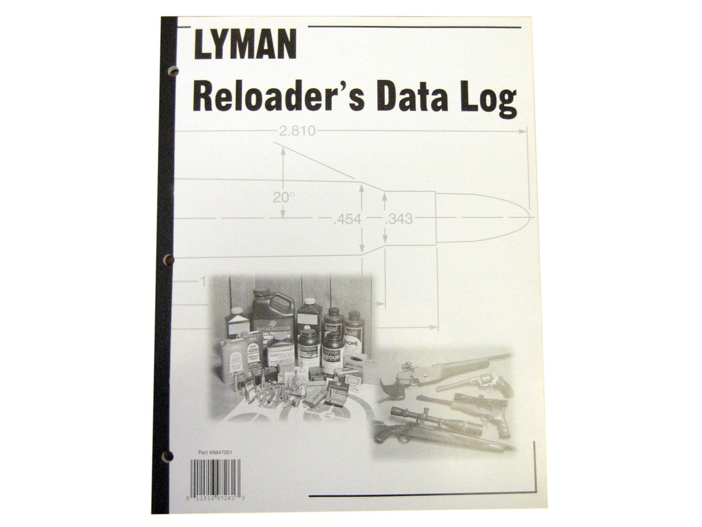 Lyman "Reloading Data Log" Reloading Manual