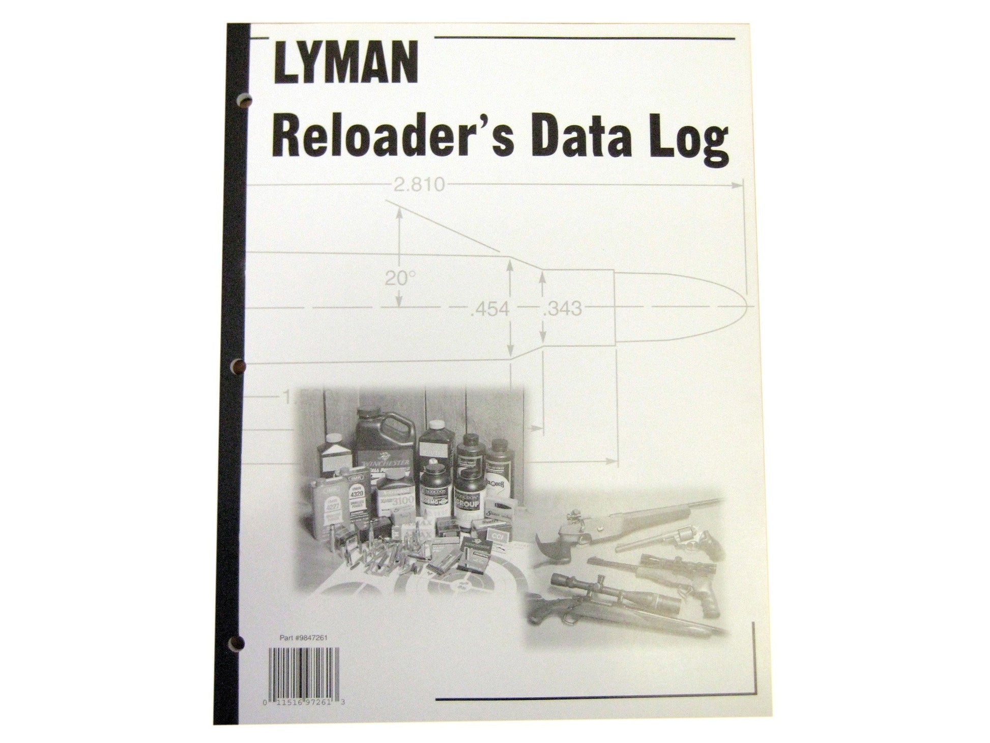Lyman "Reloading Data Log" Reloading Manual