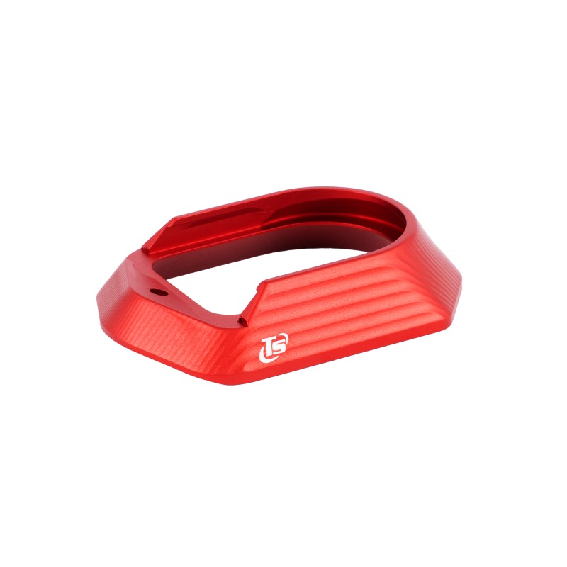 Toni System Minigonna in alluminio per Canik Rival-S, larghezza 44 mm – Rosso