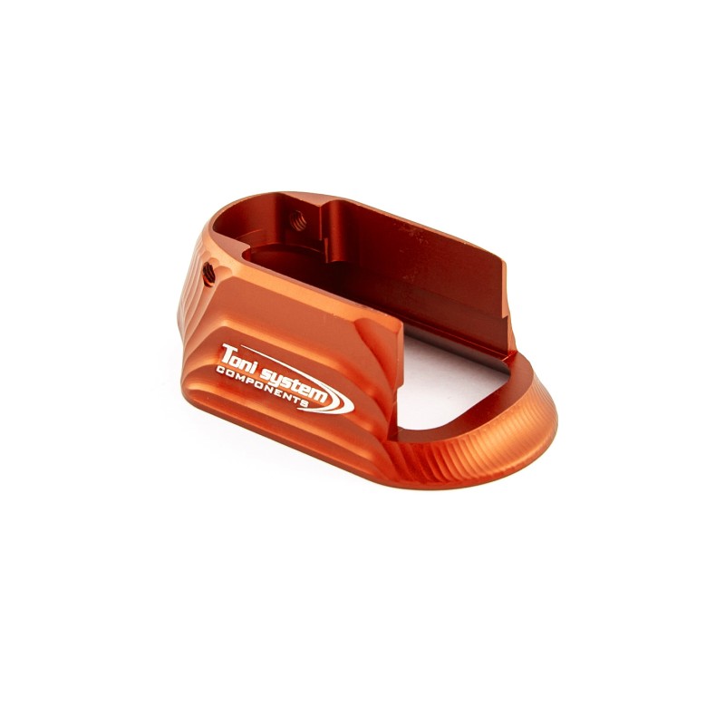 Toni System Minigonna IDPA in alluminio per Tanfoglio fusto small, larghezza 39,5 mm – Arancione