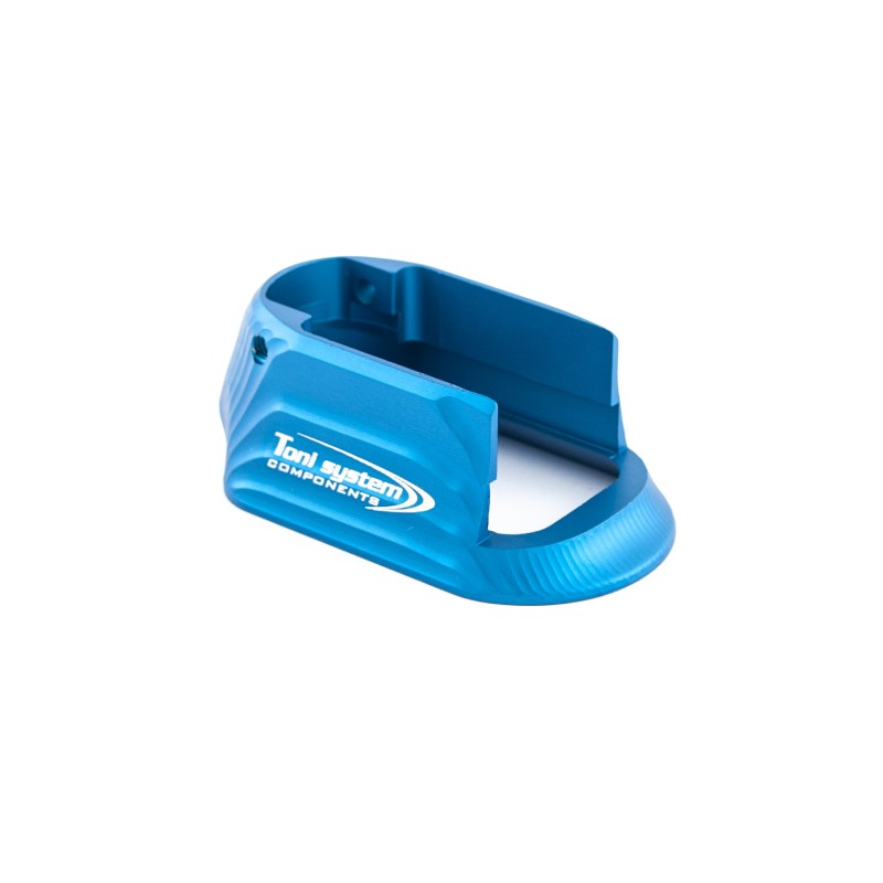 Toni System Minigonna IDPA in alluminio per Tanfoglio fusto small, larghezza 39,5 mm – Blu