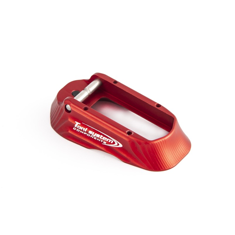 Toni System Minigonna in alluminio per 1911 con guancette Vybram – Rosso