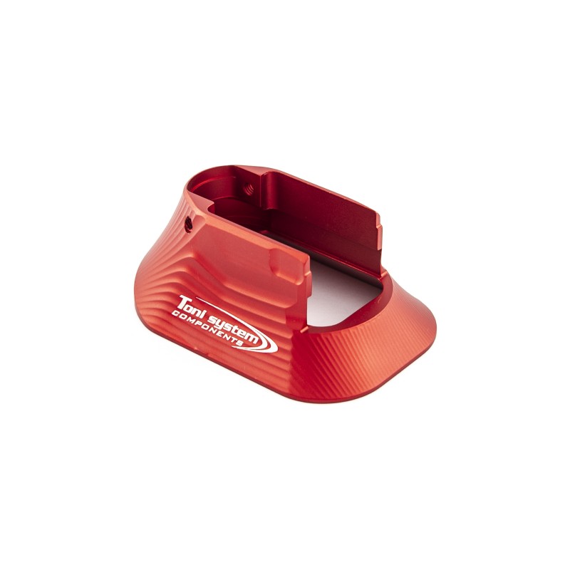 Toni System Minigonna Open in alluminio per Tanfoglio fusto small – Stock I, Domina e Limited Custom post 2017 – Rosso