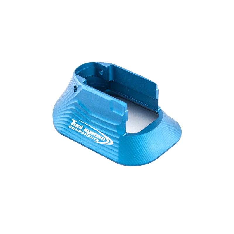 Toni System Minigonna Open in alluminio per Tanfoglio fusto small – Xtreme e Gold Custom – Blu
