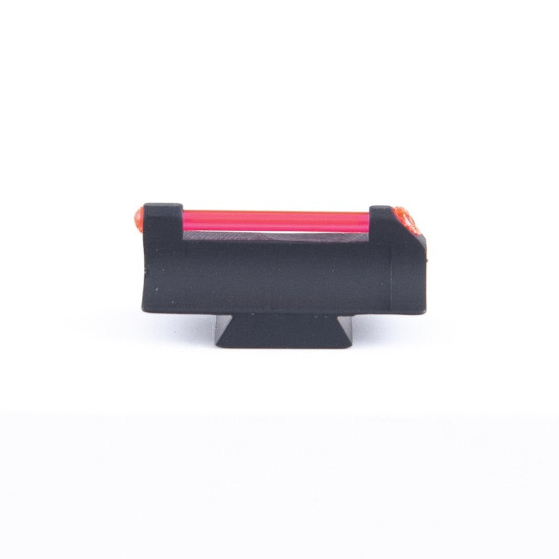 Toni System Mirino a coda di rondine per carabine altezza 10 mm, fibra ottica rossa 1,5 mm