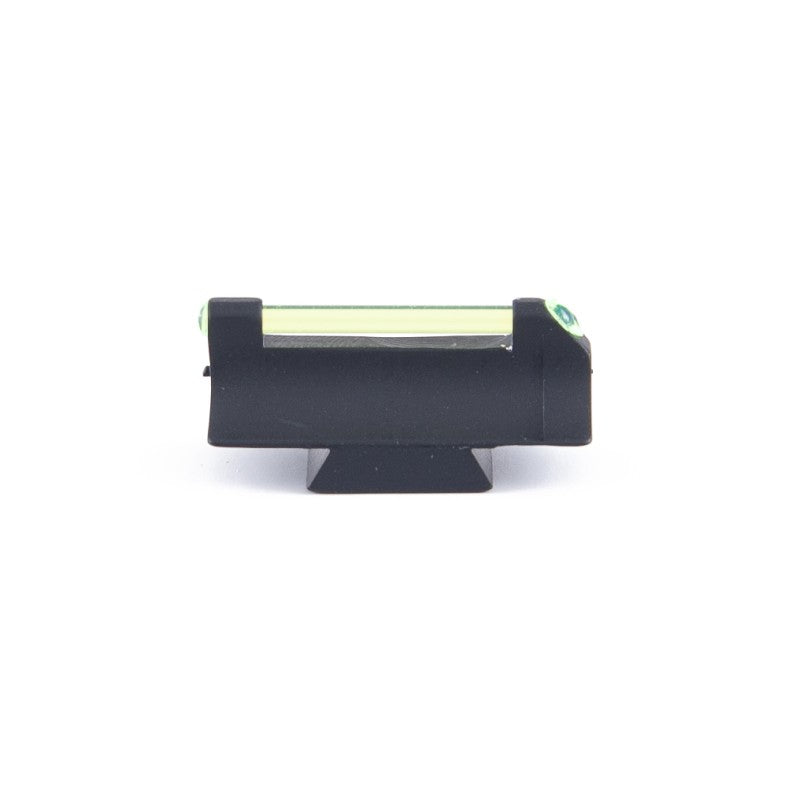 Toni System Mirino a coda di rondine per carabine altezza 10 mm, fibra ottica verde 1,5 mm