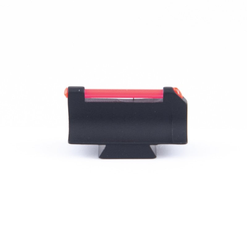 Toni System Mirino a coda di rondine per carabine altezza 12 mm, fibra ottica rossa 1,5 mm