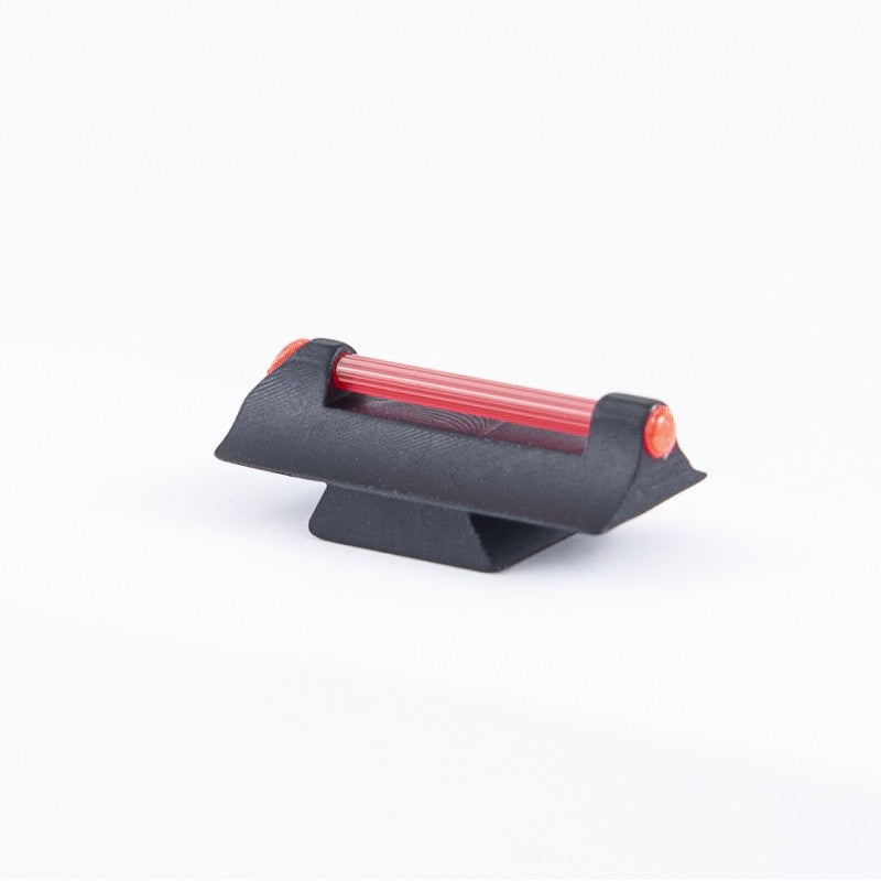 Toni System Mirino a coda di rondine per carabine altezza 8 mm, fibra ottica rossa 1,5 mm