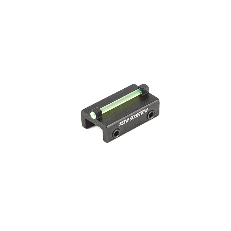 Toni System Mirino per bindella inferiore a 7,2 mm, fibra ottica verde 1,5 mm