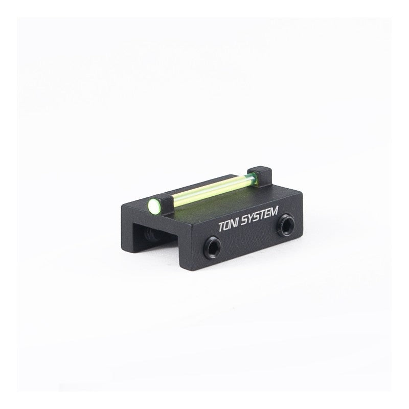 Toni System Mirino per bindella inferiore a 8,1 mm con fibra ottica verde da 1,5 mm