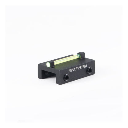 Toni System Mirino per bindella inferiore a 8,1 mm con fibra ottica verde da 1,5 mm