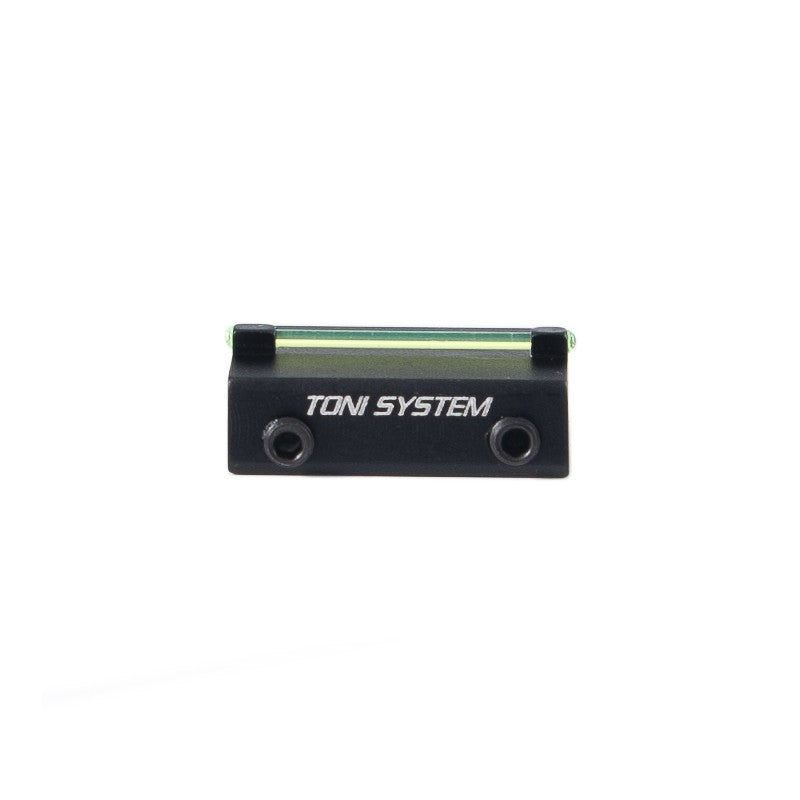 Toni System Mirino per bindella inferiore a 8,1 mm con fibra ottica verde da 1 mm