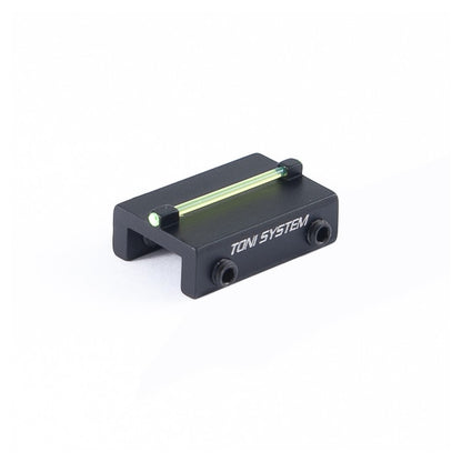 Toni System Mirino per bindella inferiore a 8,1 mm con fibra ottica verde da 1 mm