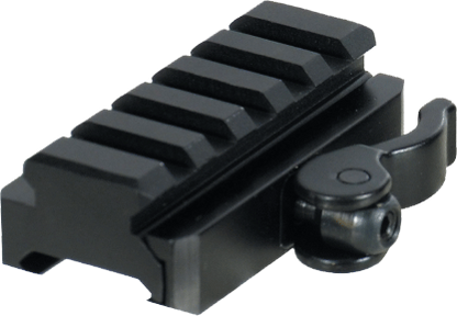 Riser Picatinny UTG 5 slot con leva QD a profilo medio, vista 2