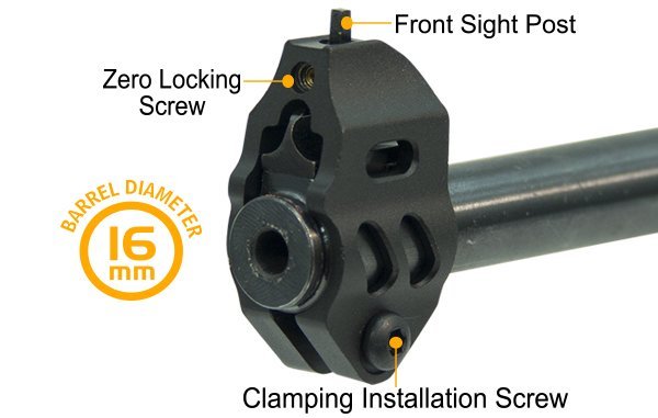 UTG Tactical Front Sight for Ruger 10/22 - Mossberg 702 Rifle