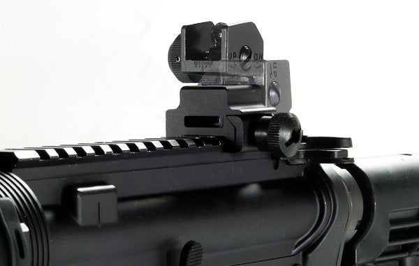 UTG Tacca di Mira Flip-up Rear Sight w/Windage Adj & Dual Aiming Apertures