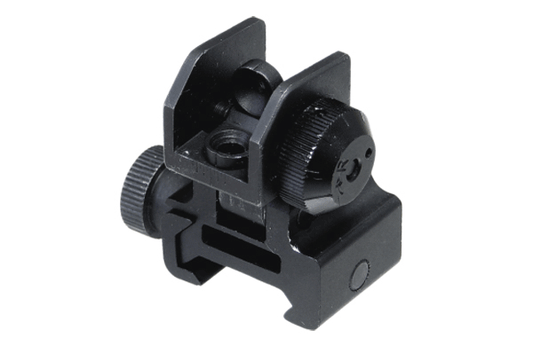 UTG Tacca di Mira Flip-up Rear Sight w/Windage Adj & Dual Aiming Apertures