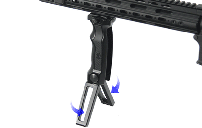 Impugnatura UTG Combat D Grip MNT-DG01Q con bipiede integrato, immagine 2