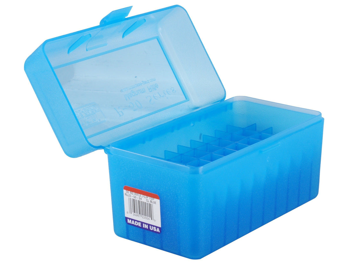 MTM Flip-Top Box 7 Remington Magnum, 300 Winchester Magnum, 375 H&H Magnum - 50 Colpi Con Cerniera