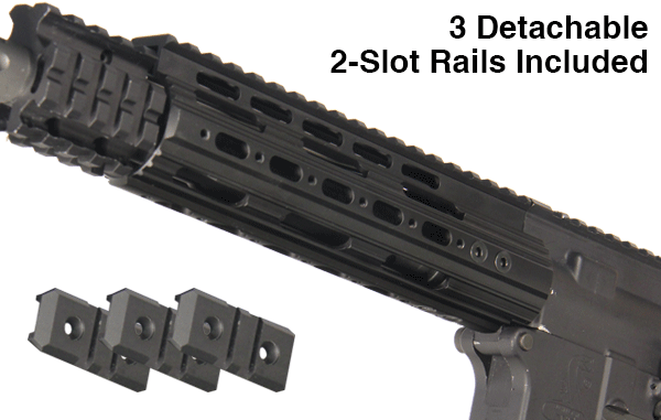 UTG PRO AR15 7" SuperSlim Free Float Handguard Black