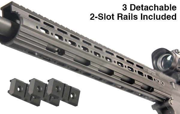 UTG PRO AR15 13" SuperSlim Free Float Handguard Black