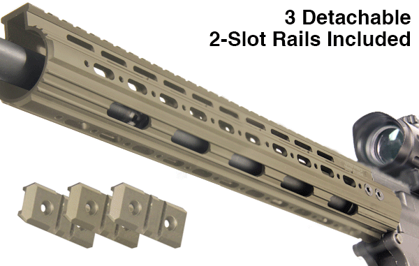UTG PRO AR15 Mid Length Super Slim Free Float Handguard