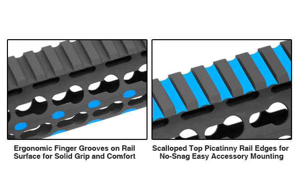 UTG PRO AR15 15" KEYMOD Free Float Handguard Black