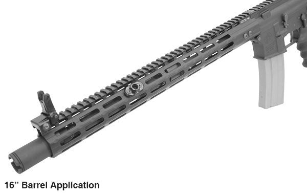 Paramano free float UTG PRO Super Slim M-LOK 17 pollici per AR15 nero, vista 6