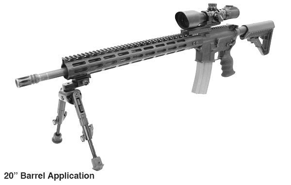 Paramano free float UTG PRO Super Slim M-LOK 17 pollici per AR15 nero, vista 2