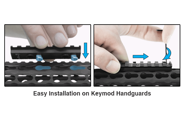 UTG PRO 3.14"(8 Slots) Keymod Picatinny Rail Section