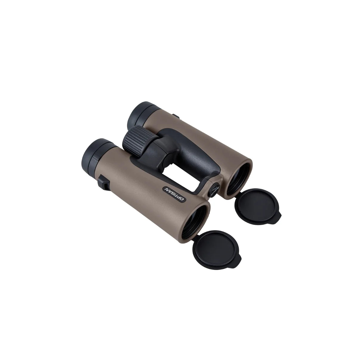 Binocolo Optisan LR 42 marrone con copri obiettivi aperti