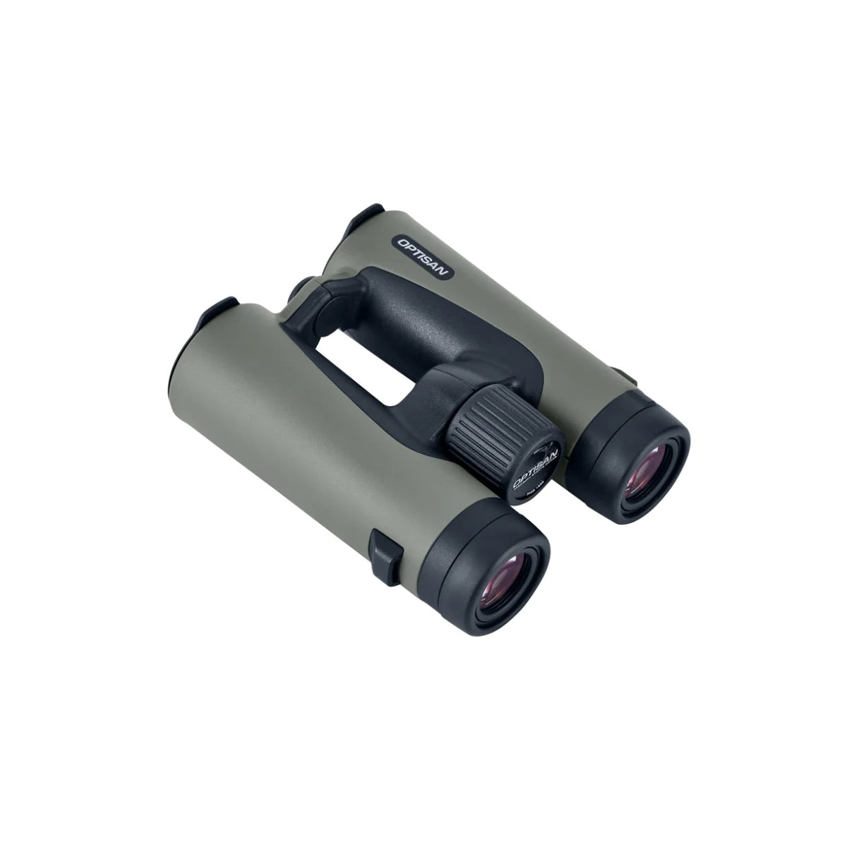 Binocolo Optisan LR 42 ED verde oliva, vista di tre quarti