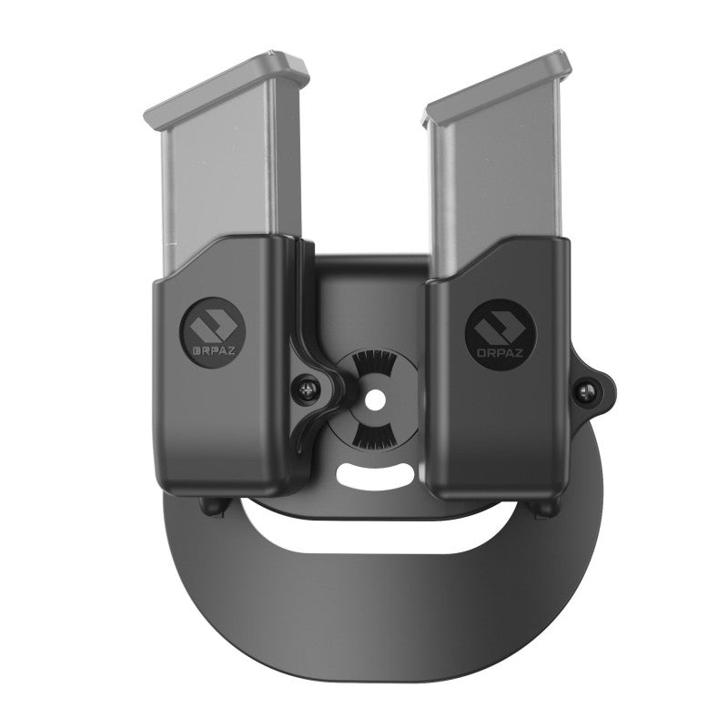 Orpaz portacaricatore doppio 9 mm per Sig Sauer P365, Glock 43X e Glock 48 con paddle Gen II