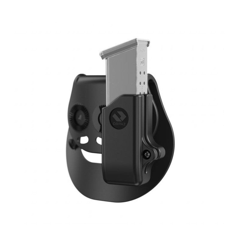 Orpaz portacaricatore singolo 9 mm per Sig Sauer P365, Glock 43X e Glock 48 con paddle Gen II