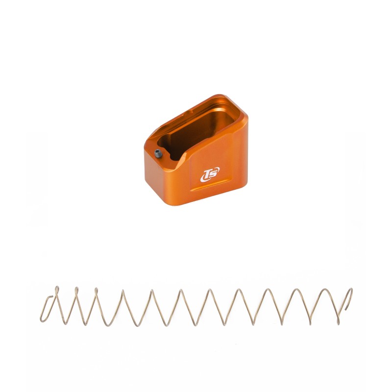 Toni System Pad +5 colpi (141,25 mm) per Glock 17, 22, 24, 31, 34, 35 e 45 – Arancione