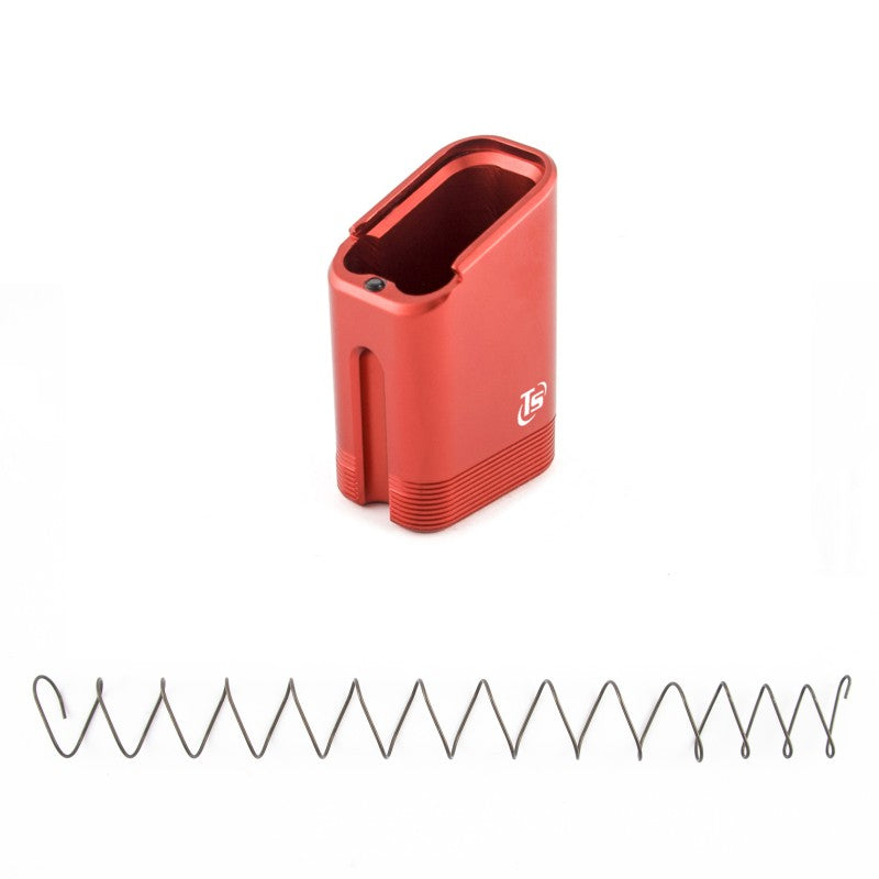 Toni System Pad +9 colpi (168 mm) per Tanfoglio fusto large – caricatori K9 e K40 – Rosso