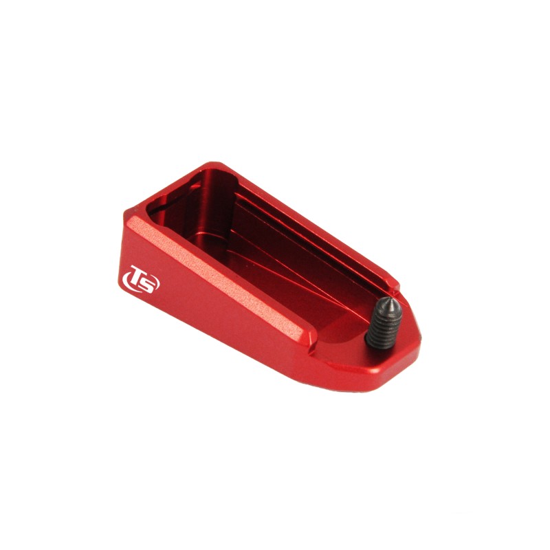 Toni System Pad standard monofilare in alluminio per 1911 – caricatore Mec-Gar – Rosso